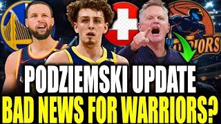  HUGE UPDATE! WARRIORS FANS GET MAJOR NEWS ON BRANDIN PODZIEMSKI’S INJURY! |  WARRIORS NEWS 