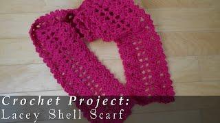 Clementine's Lacey Shell Scarf | Hallmark Channel Northpole inspired { Crochet }