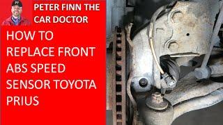 How to replace front ABS Brake and Speed sensor Toyota Prius. OBD code issues. Years 2001 to 2024