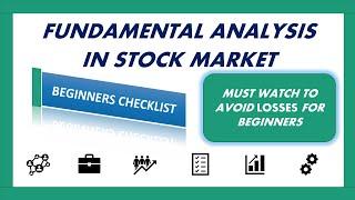 Fundamental Analysis of stocks in Tamil | Strength and Weakness| Beginner's Checklist |Tamil தமிழ்