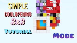 TUTORIAL 3x3 cool opening piston door MCBE