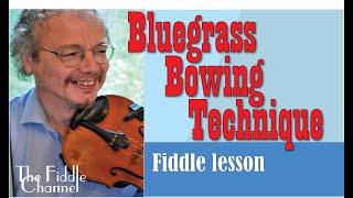 Bluegrass bowing technique