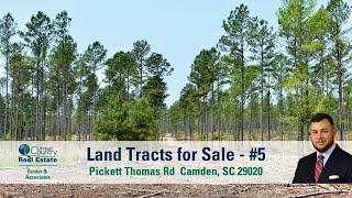 The Pickett Thomas Tracts - 56 Acres for Sale in Camden, SC