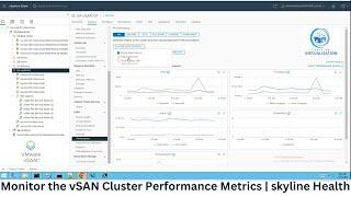 Monitor the vSAN Cluster Performance Metrics | skyline Health |  Capacity | Command-line Metrics