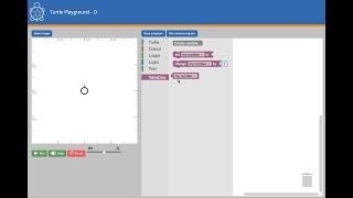 Blockly Turtle Playground D - Variables