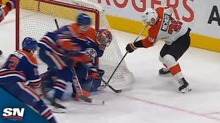 Flyers' Matvei Michkov Whacks In First Career NHL Goal, Stands Up After Lengthy Review