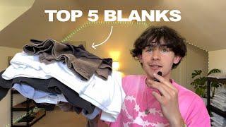 Top 5 Blank T-Shirts for your Streetwear Clothing Brand