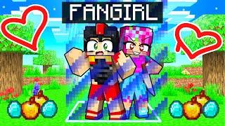 ENCERRADO con MI FAN LOCA en un MUNDO de MINECRAFT 