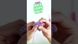 How To Crochet: Back Loops Only (BLO) for Beginners - Amigurumi Tutorial