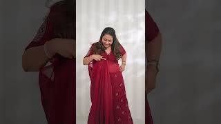 Saree wearing in open pallu style | Dolly Jain saree wearing styles