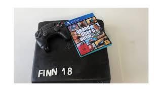 How to make PS4cake, PlayStation4 cake,fondant PlayStation Controller,PlayStation4 Slim  Torte,