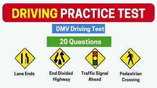 Can You Pass This Driving Test? DMV Practice Test 4 |Road Signs |Traffic Signs | California DMV Test