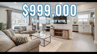 Tour A Fabulous $999,000 Family Home in Acton, Ontario!!