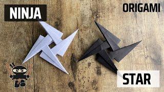 NINJA STAR SHURIKEN ORIGAMI STEP BY STEP | DIY PAPER WEAPON NINJA STAR ORIGAMI | EASY NINJA STAR ART