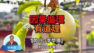 因果循環 有道理【李學儒 旁白】 | 網絡文章 | A Loving World | 有緣相聚 | 有情天地 | 電台節目重溫【廣東話】