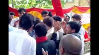 A emotional guy rising up the slogans of JKNSF.mp4