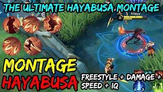 DAMAGE HACK + SPEED HACK + IQ IN ONE MONTAGE | ULTIMATE HAYABUSA MONTAGE - MLBB