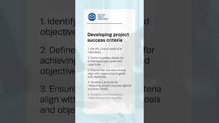 Developing project success criteria