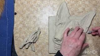 Watch Sondra Alexander sculpt “Greta” a German Shepherd | Alexander Art Pet Portraits