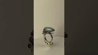 Кольцо ручной работы с хризопразом "Экзо" @shashkovjeweler