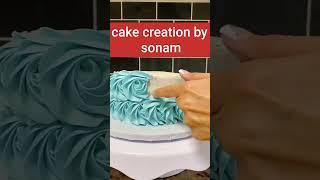 rose design with nozzel #recipe #cakedecorating #cakedesign #cake #baking #youtubeshorts