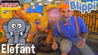 Blippi erkundet Dschungeltiere | Kinderlieder und Cartoons | Blippi | Moonbug Kids Deutsch