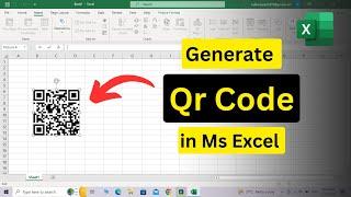 Generate QR code in MS Excel - QR code in excel