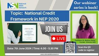 The role of National Credit Framework (NCrF) in NEP 2020