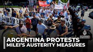 Argentina budget cuts: People rally against president's austerity measures