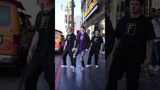 ROBOTS UNITE! Merrick & @Funkanometryduo on Hollywood Blvd! #agt #wod #gottalent #animationdancer