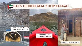 Khor Fakkan Day Trip -- Longest Tunnel | Kayaking at Al Rafisah Dam | Al Adwani Tower