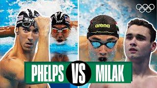 Michael Phelps  Kristóf Milák - 200m butterfly | Head-to-head