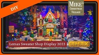 Lemax Christmas Village 2023 DIY Tutorial | Sweater Shop Display