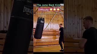 The jumping back kick. Whick kick do you want more? #shorts #martialarts #karate #kungfu #mma