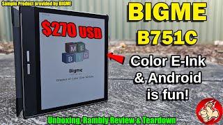 The BIGME B751C is a Color E-Ink Android Tablet that's cool but it's a bit lacking and pricey...