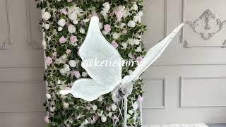 White Electric Butterfly Light Party Lights for Event Wedding Decor Props#decoration #wedding #party