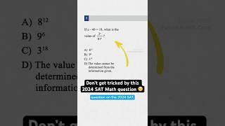 Don’t get tricked by this 2024 SAT Math Question #digitalsat