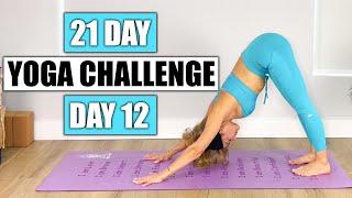 Slow Yoga Flow for Beginners & Over 40 | Gentle Full-Body Stretch | Day 12 of 21-Day Yoga Challenge