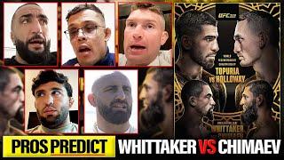 FIGHTERS PREDICT: Khamzat Chimaev vs. Robert Whittaker | UFC 308