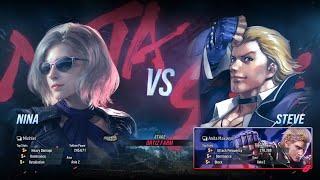 Tekken 8 - Minhler (Nina) vs Steve