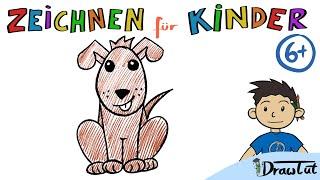 Hund Zeichnen | Tobis Malschule | 6+ | Malen und Zeichnen lernen für Kinder