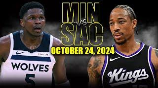 Sacramento Kings vs Minnesota Timberwolves Full Game Highlights - October 24  | 2024-25 NBA Season