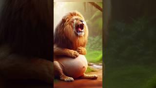 A Helpless Pregnant Lion in Jungle/ #lion #animals #helpless #pregnant #jungle #viralvideo #shorts