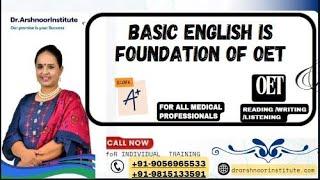 Basic English  is the Foundation of OET | OET  for nurses | OET  for doctors