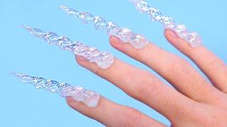 FINGERNAILS MADE OF ICE!