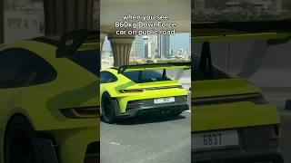 Ever saw #RaceCar on road?  #dubaicars #carspotter #carspotting #911gt3rs