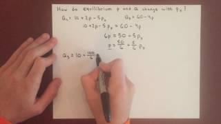 Microeconomics:  Supply Shift Effect on Equilibrium