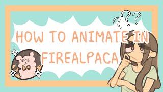 How to animate in FireAlpaca
