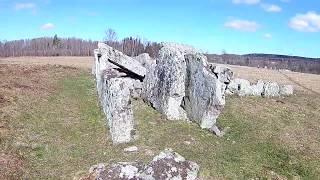 Swedish iron age grave and viking boat