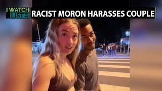 (VIDEO) San Diego Racist Harasses Couple On Sidewalk